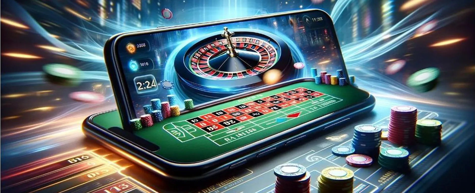 Codwin Live Casino Dealer with cards and roulette wheel
